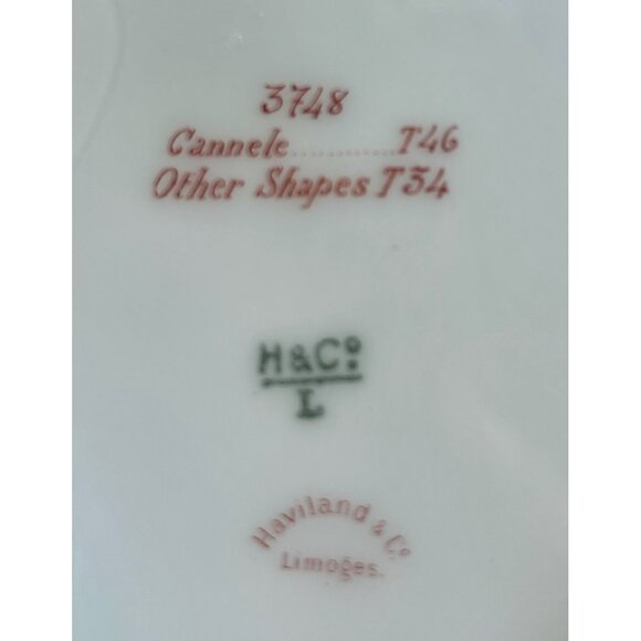 Extremely Rare Marks Antique 1800s Haviland Limoges Porcelain Dish Rare Pattern - Picture 16 of 16